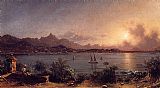 Martin Johnson Heade Famous Paintings - The Harbor at Rio de Janiero